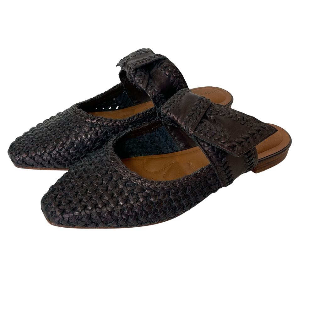 Lucky Brand Black Woven Flats